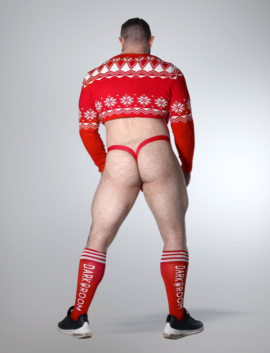 Christmas Crop Top Look - Thong