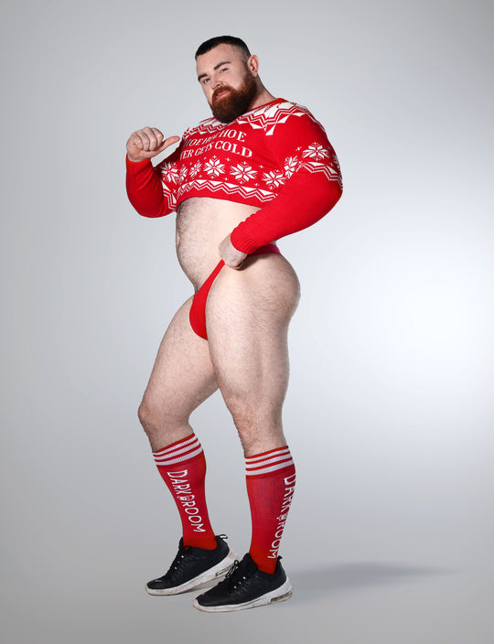 Christmas Crop Top Look - Thong