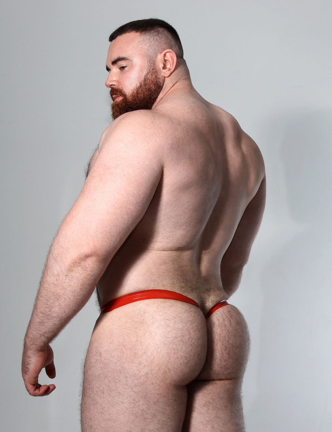 Red Latex Violation Thong