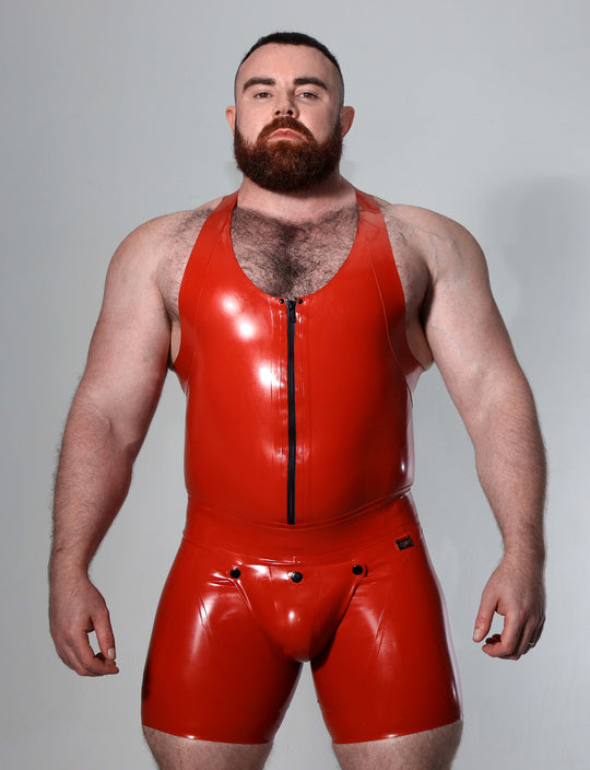 RED TWO-PIECE THICC SUIT