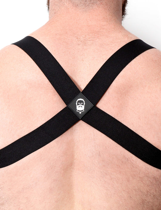 Treble Elastic Chest Harness - Black