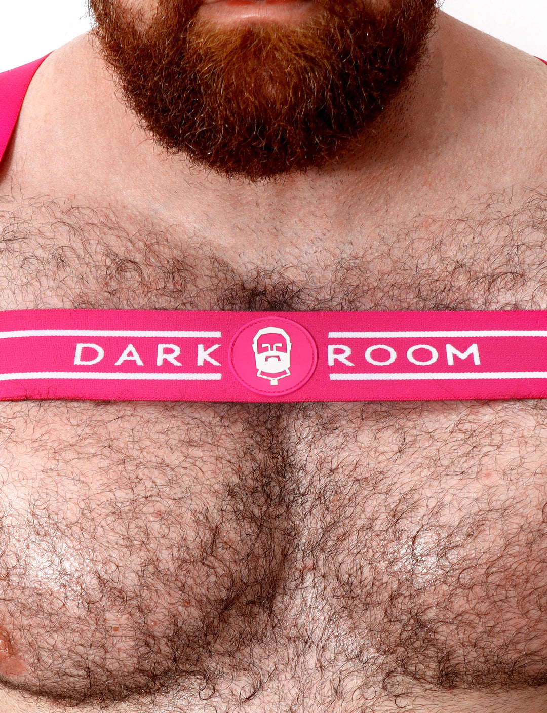 Treble Elastic Chest Harness - Fuchsia