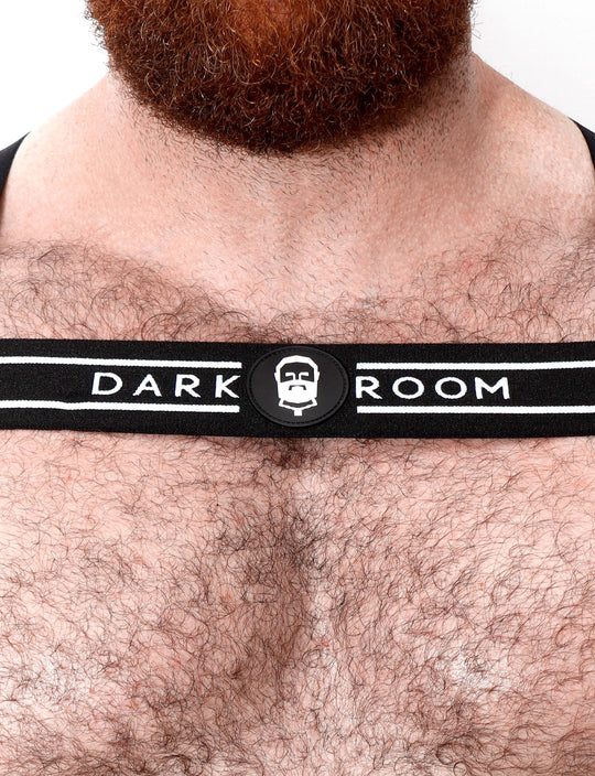 Treble Elastic Chest Harness - Black